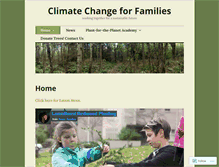 Tablet Screenshot of climatechangeforfamilies.com